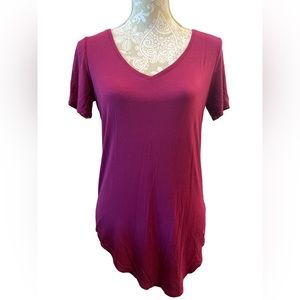 Mudd Women’s Size Medium Asymmetrical Cut Pink Blouse Top